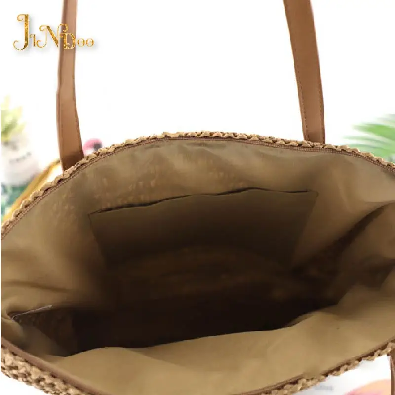 Summer Beach Tote Bag Women Bohemian Wind Women's Bag Trend 2021 Shopper Tote Pure Simple Travel Makeup Bag Female Purse Handbag