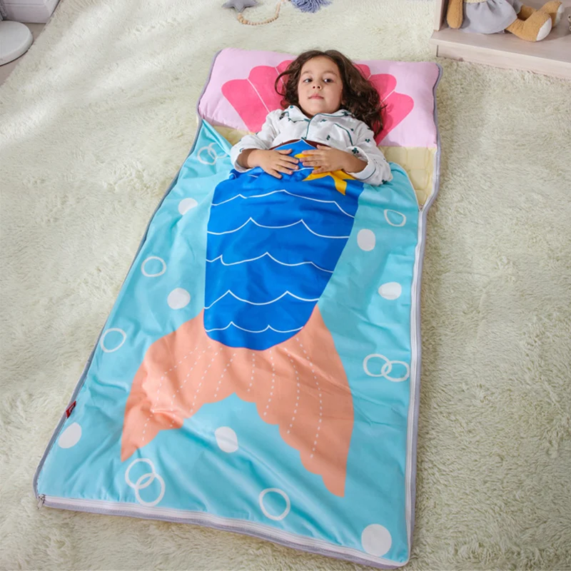 

Sleeping Bags Envelope Shape for Children Portable 155*75 CM Fall Four Seasons Keep Warm Cartoon Kicking Quilt Infant Sleepsack