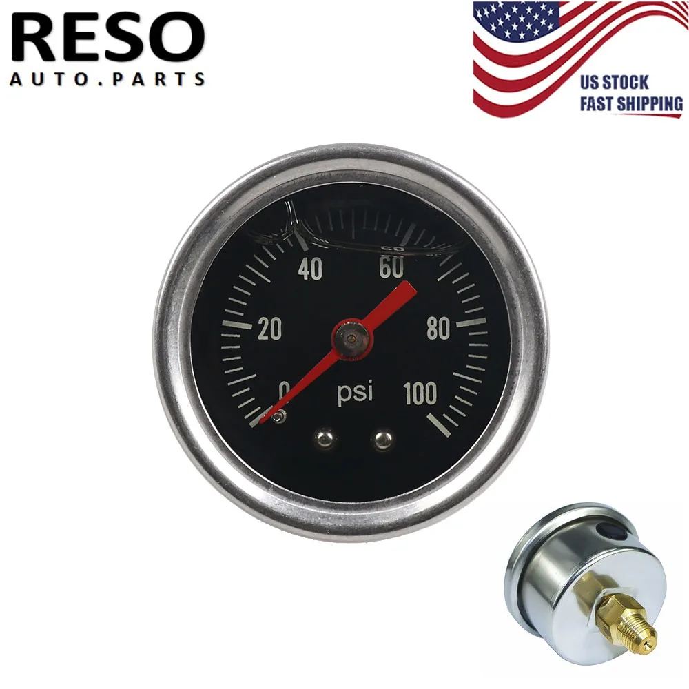 

Черный семейный манометр для жидкости 0-100 Psi 1/8 "NPT