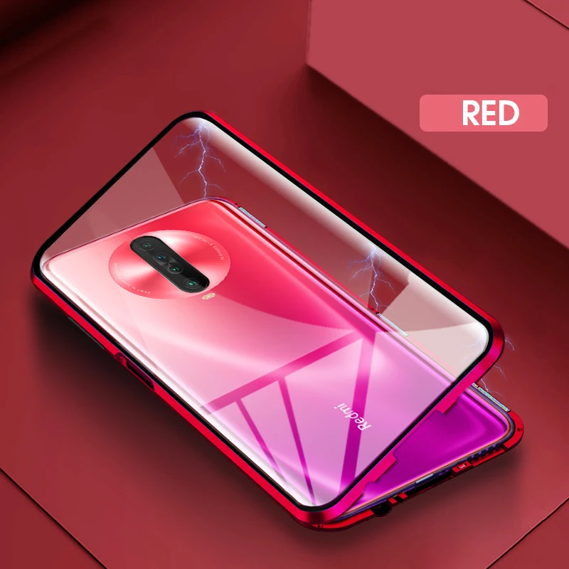 Двухсторонний Магнитный защитный 360 чехол на Redmi K30 K 30 Pro чехол для ксиоми редми k30 pro k 30 защита из закаленного стекла чехол на Xiaomi Redmi K30 Pro K30 прозрачный чехол