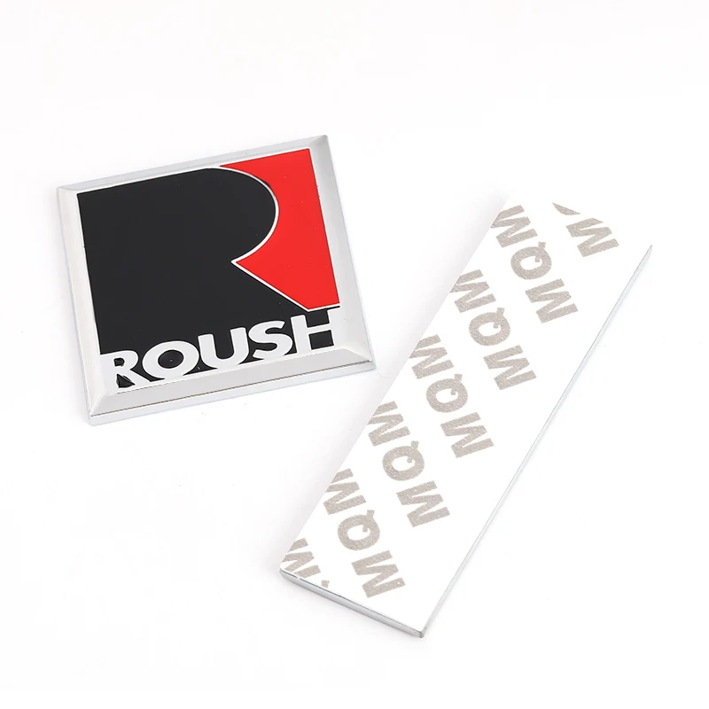 3D металлический R ROUSH эмблема знак, наклейка на автомобиль авто боковое крыло наклейки на багажник для Ford Roush Fiesta Mustang V8 GT EcoBost стайлинга автомобилей
