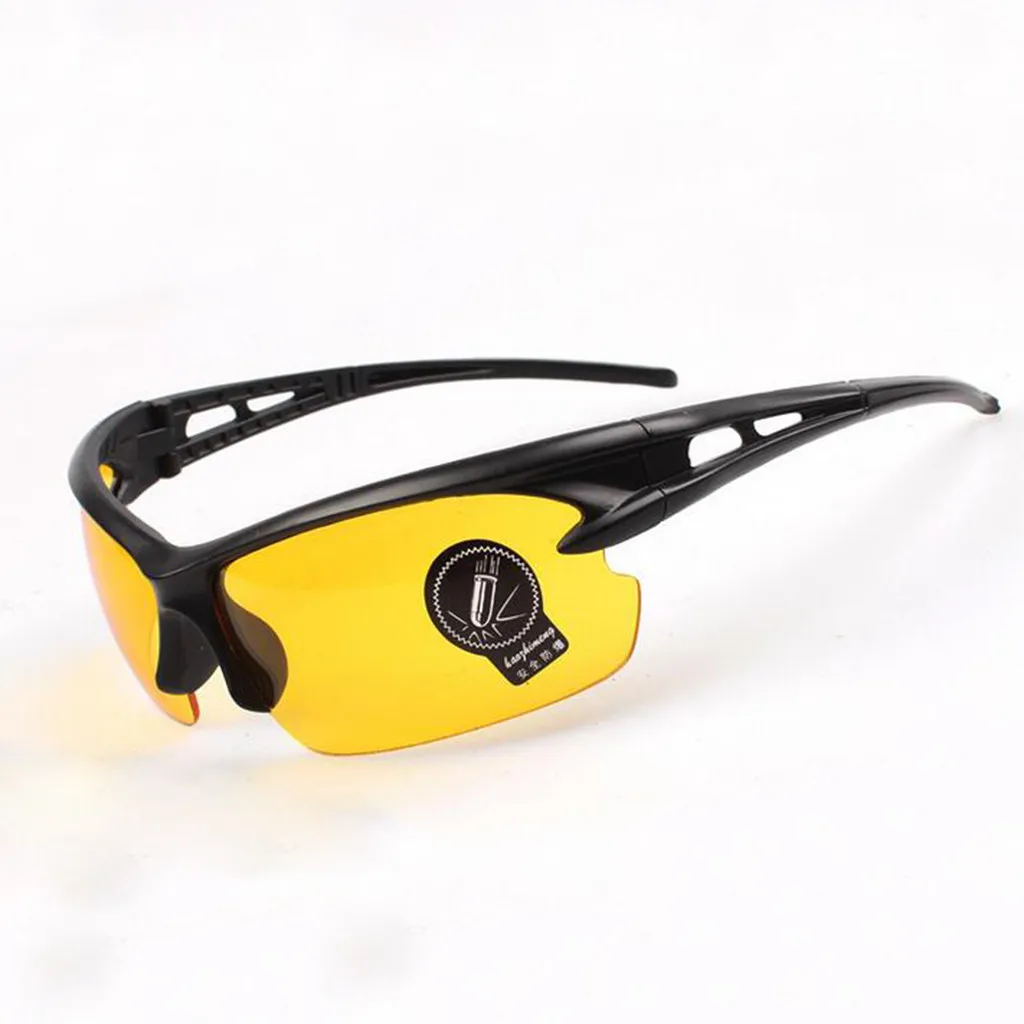 

Unisex Night vision goggles drivers night-vision glasses anti night with luminous driving glasses Protective Gears sunglasses #3