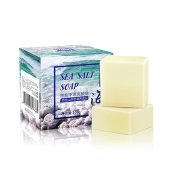 

Cleansing Oil Control Mite Cleansing Soap Acne Cleanser with Natural Sea Salt Long-lasting moisturizing nutritional soap