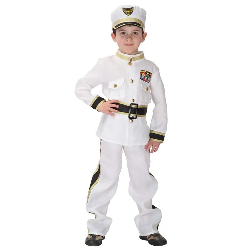 

2020 New Purim Carnival Halloween Costumes Kids Boy Navy Marine Costume Cosplay Party Disfraces for Children Boys Adult Costume