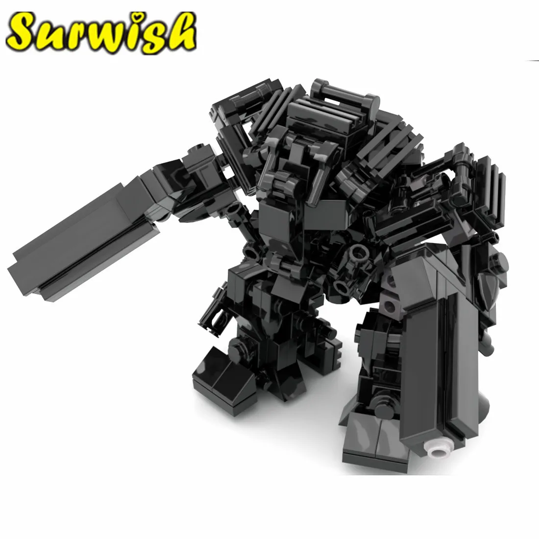 184 шт./компл. MOC Mini Mecha Warfare модель мелкие частицы строительные блоки обучающая