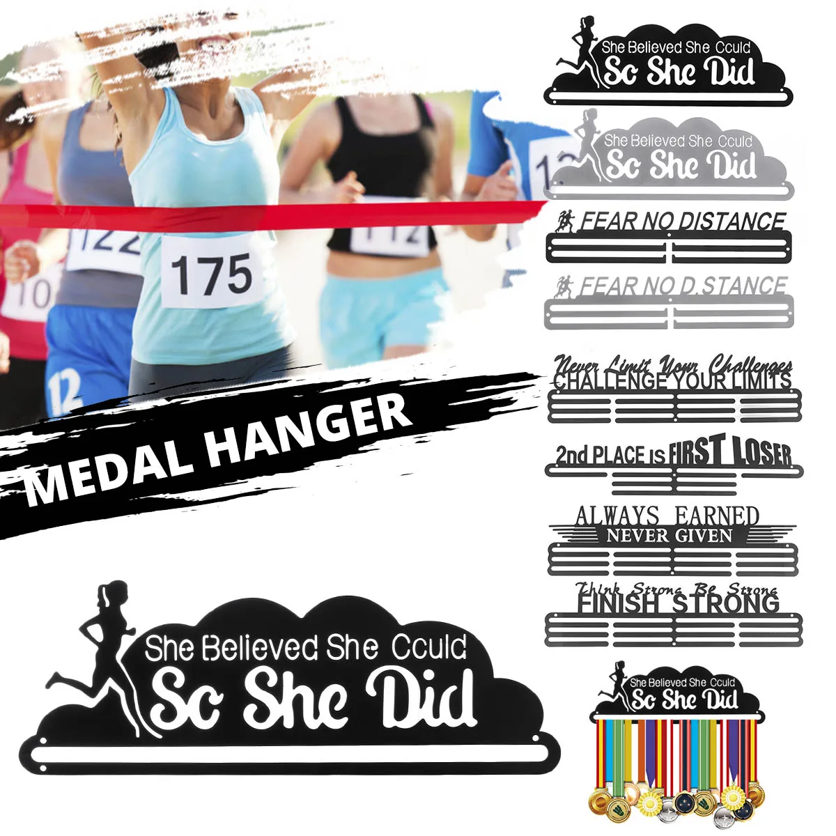 Вешалка для медалей, стойка для спортивных медалей, Креативы, проволочная вешалка для медалей, чемпионат, бег, плавание, для подарка, Декор