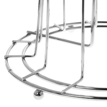 

Stainless Steel Glass Cup Rack Kitchen Water Mug Drain Drying Holder Prop Useful
