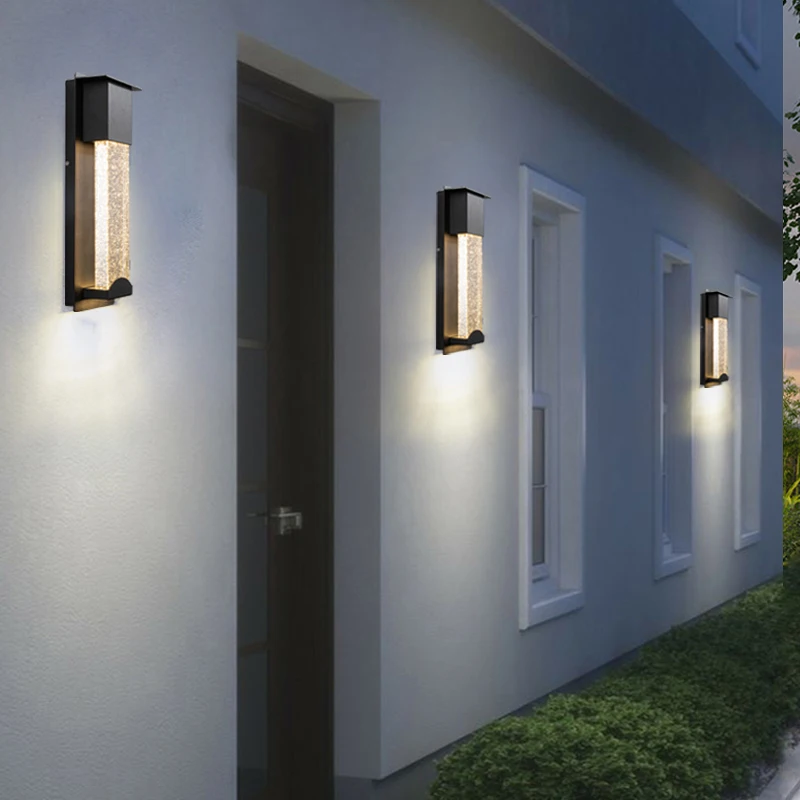 Outdoor waterproof appliqué exterior induction crystal wall light 6 Outdoor waterproof appliqué exterior induction crystal wall light 6