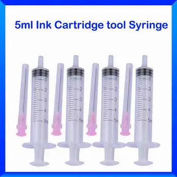 

4PCS Ink Refill Tool 5ml Syringe With Blunt Needle For EPSON Canon HP Brother CISS Tank Refillable Cartridge Refilling Ink Kit