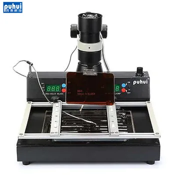 

PUHUI T-870A 2-in-1 digital infrared system overhaul table T 870A reflow table BGA/IRDA/IFR/SMD/SMT welding machine