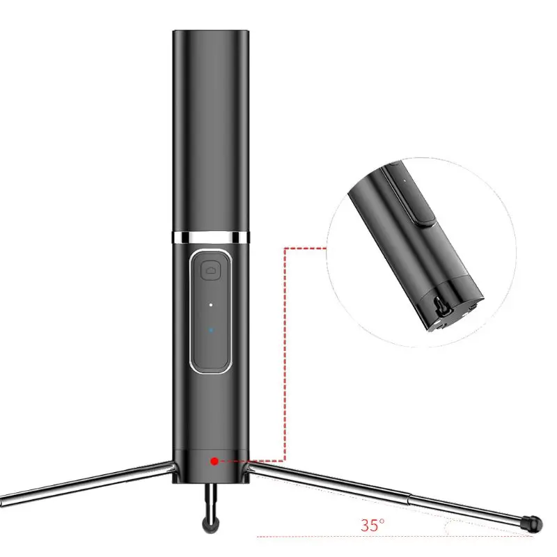 OOTDTY алюминиевый скрытый штатив Bluetooth селфи палка для iPhone/huawei/samsung держатель