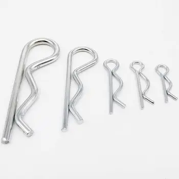 

10/20pcs M1 to M4 Steel R Type Spring Cotter Pin Wave Shape Split Clip Clamp Hair Tractor Pin for Car Rod Diameter = 1 to 4mm