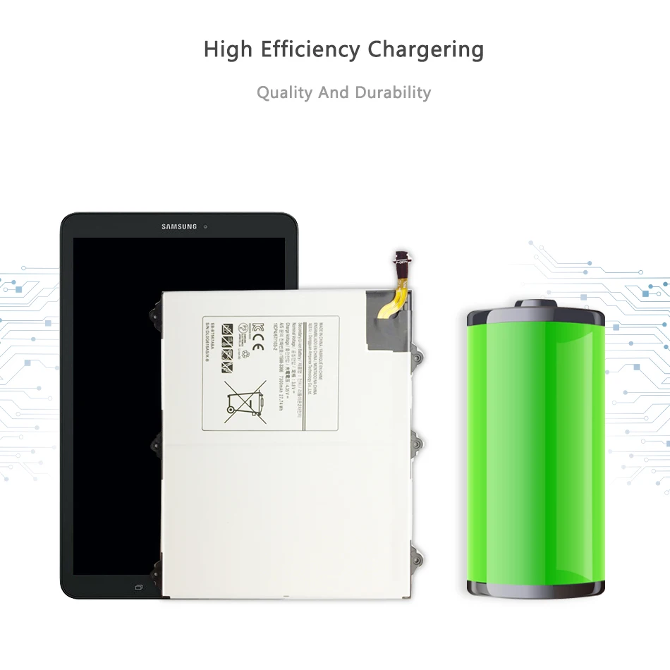 7300 мАч планшет Батарея для Samsung Galaxy Tab E 9,6 SM T567 T567V EB-BT567ABA