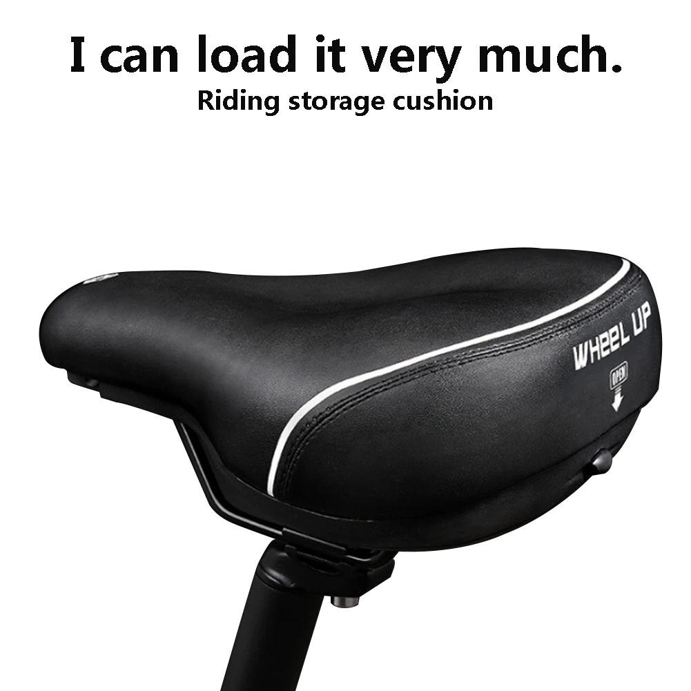 Cyrusher новая велосипедная подушка для хранения, подушка для горного велосипеда, Мягкая комфортная большая попка, утолщенное седло, Аксессуары для велосипеда, черный цвет
