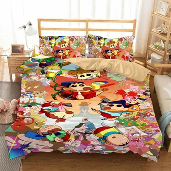 

Anime Crayon Shinchan 3D Printed Bedding Set Duvet Covers Pillowcases Comforter Bedding Sets Bedclothes Bed Linen 03