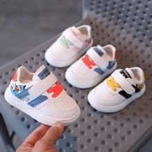 

Cute 2020 Disney Donald Duck Classic Baby Boys Girls Shoes High Quality First Walk Lovely New Fashion Infant Tennis Toddlers