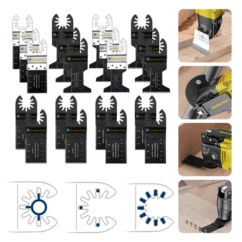 

20pcs Multi-Function Bi-Metal Precision Saw Blades Precisional Oscillating Saw Blades Oodworking Tool Cutting Blades