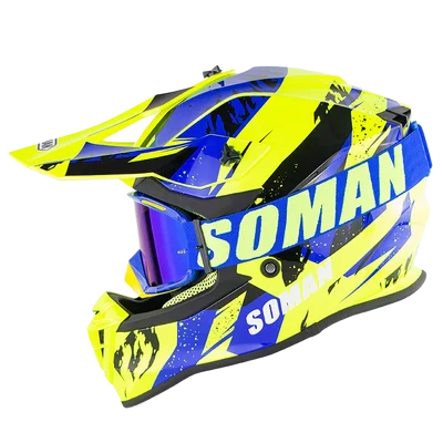 Мото rcycle шлем сертификации ECE MX Dirt шлем для кроссового велосипеда moto cross внедорожный шлем Мотокросс Capacetes moto Casco capacete - Цвет: Прозрачный