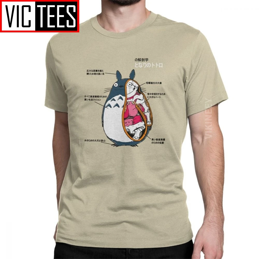 

Casual Anatomy Of A Neighbor Tshirt for Men Pure Cotton T Shirt Hayao Miyazaki Manga Japan Ghibli Totoro