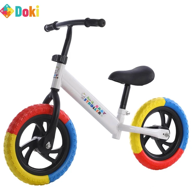 12inch Children Balance Bike Child Bike Balance Bicycle For Kids Learning Walker Outdoor Sports No Pedal Bicycle Doki Toy 2021 1
