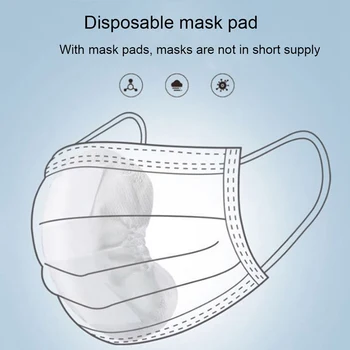 

100Pcs/PackDisposable Mask Pad Filter Cotton Friendly Mask Gasket Activated Carbon Filter For Mount Mask Anti-dust PM2.5 Filter