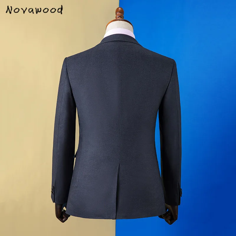 Novawwood, дизайн, темно-серые деловые мужские костюмы на заказ, приталенный Свадебный костюм для мужчин, 3 предмета, Женихи, мужские вечерние костюмы