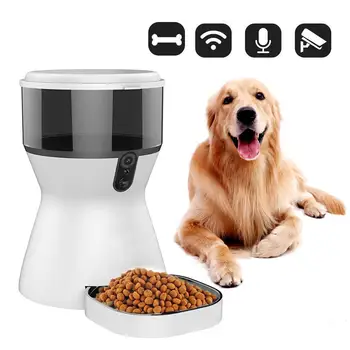 

4L Pet Automatic Cat Feeder Dog Dispenser Feeder Video Recorder Programmable Timer Remote Control Feeding for Cat Dog 20E