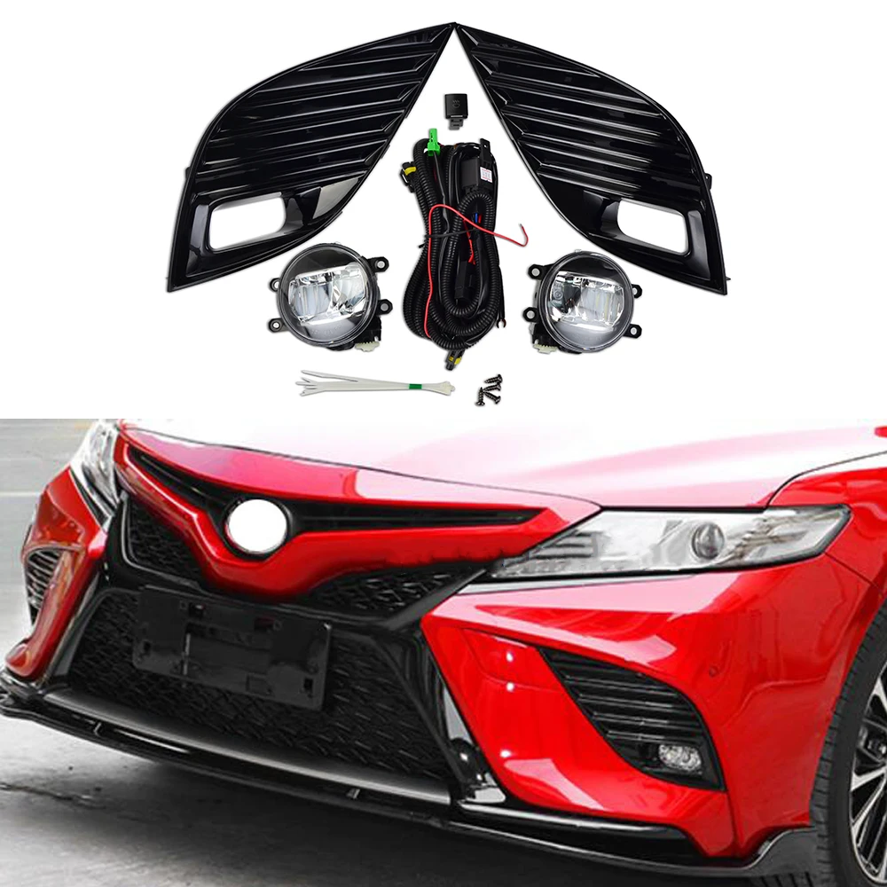 Автомобильный противотуманный светильник светодиодный для Toyota Camry SE XSE с переключателем кабельный жгут