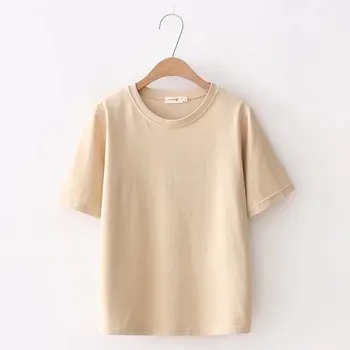 

2018 tshirts cotton women O Neck Short Sleeve Casual T Shirt Women New t-shirts women