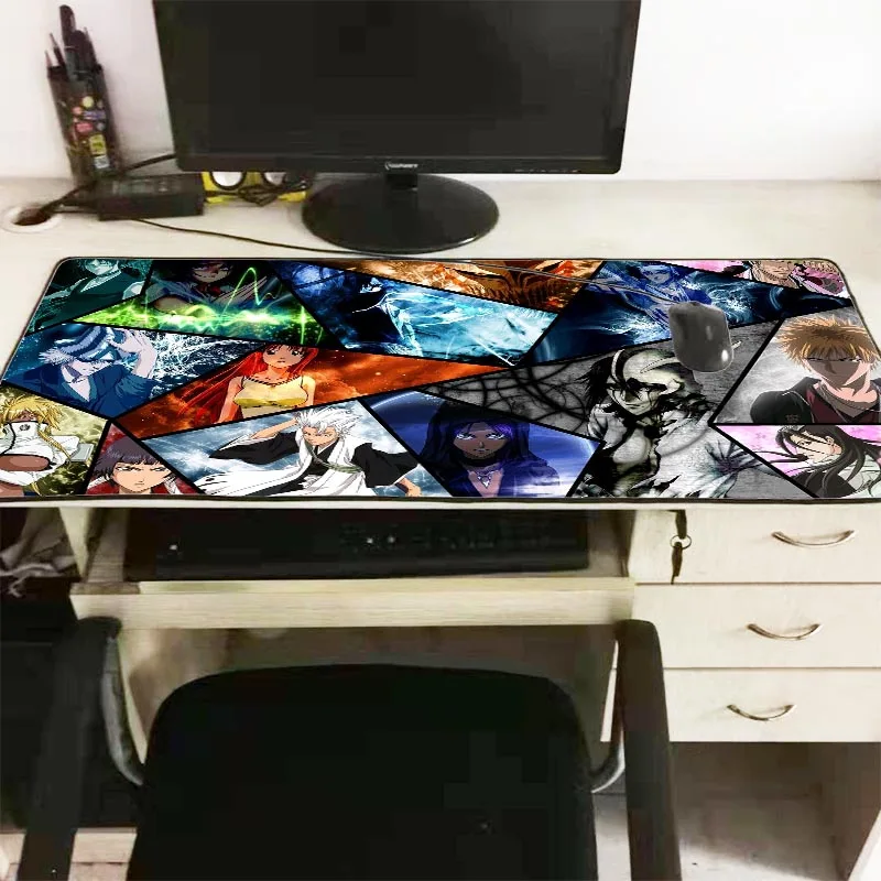  Bleach Japan Anime Large Gaming Mouse Pad Lock Edge Keyboard Mouse Mat Gaming Desk Mousepad for CS 