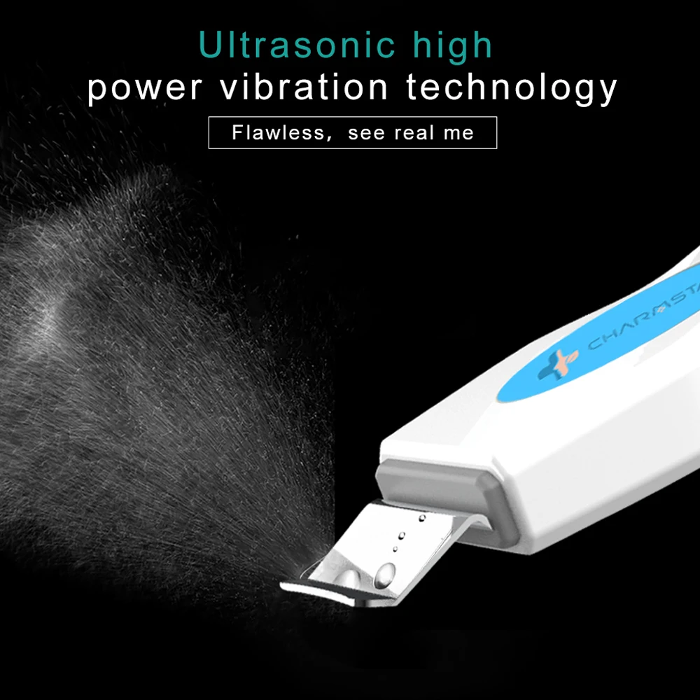  Ultrasonic Skin Scrubber Facial Care Whitening Freckle Removal High Frequency Lifting Skin Anti Agi