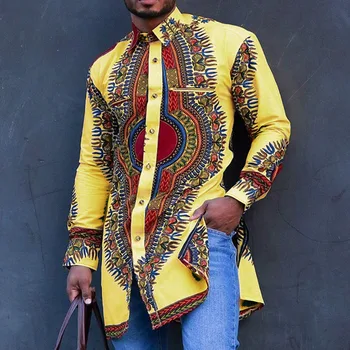 Alternative view of Ochuko Dashiki Long Sleeve Shirt