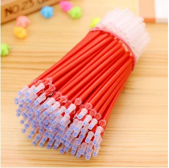 Novelty Stationery 50 Pcs Gel Pen Refill 0.5mm Black Blue Ink Refill For Roller Ball Pens School Office Suppliers