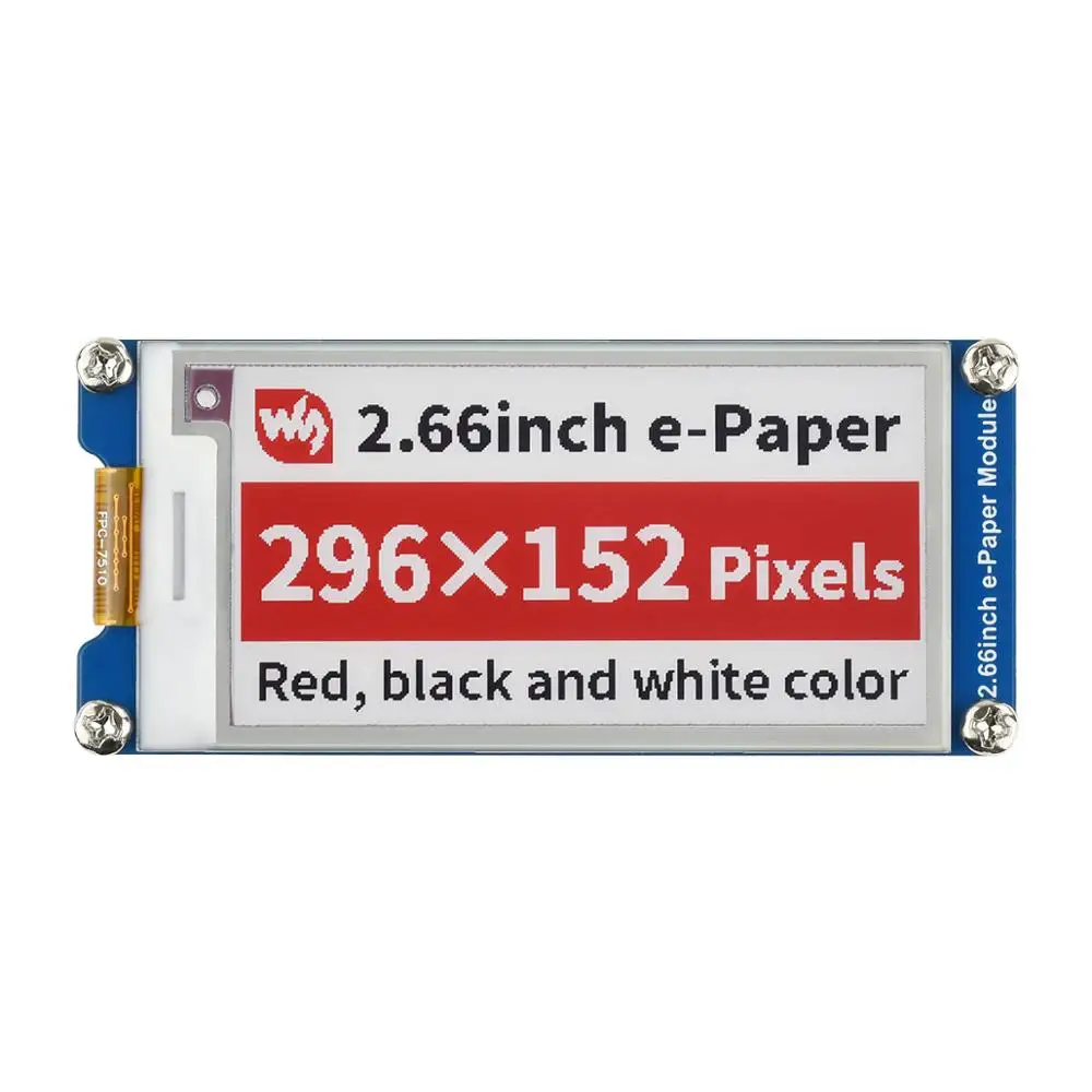 Módulo de Tela de Exibição para Raspberry 4b para Arduino Polegada Interface Epaper Eink E-paper pi Zero w 3b Plus 4 2.66 Spi 3-color - Imagem 4