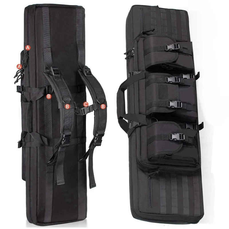 Shooting Range Hunting Backpack Soft Gun Case Bag Tactical Carry Storage Large