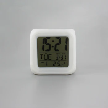 

Blank Sublimation Color light alarm clock for Hot transfer Printing Blank consumables DIY