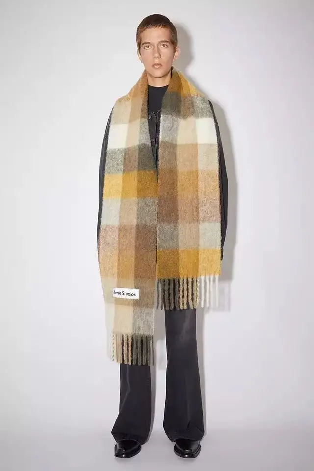 New 2021 AC studios men and women winter scarf Shawl Shawl warm shawl women cashmere blanket cashmere scarf neck scarf
