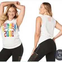 FIT FUNKY женская Трикотажная хлопковая одежда спортивный жилет для бега одежда футболка топы жилет Мужская и женская одежда T231