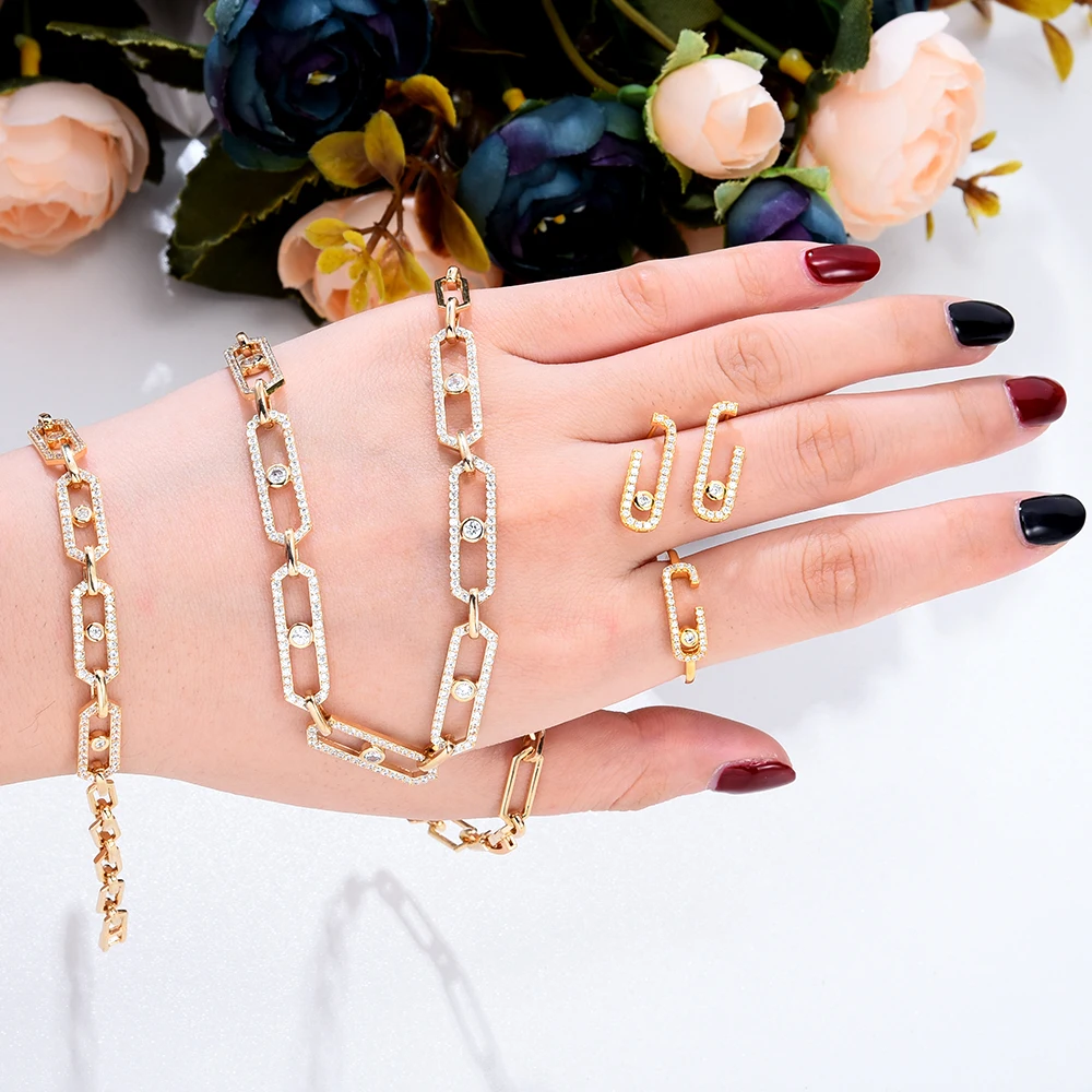 Siscathy Korean Fashion Gold Color Metal Chains Cuff Bracelet Bangle Jewelry For Women Female Accessories On Hand Jewelry Gifts