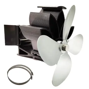 

Heat Powered Stove Fan Upgrade Designed Silent Operation with Magnetic Attraction for Fireplace Stove Fan Wood Log Burner Fan