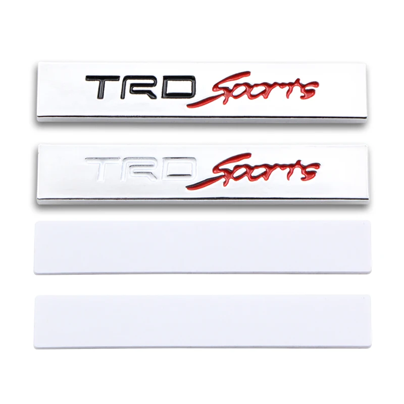 2 шт. Автомобильный логотип TRD 3D гоночная металлическая наклейка значок автоэмблема Наклейка для Toyota CROWN Reiz Corolla Camry Vios автомобильные аксессуары
