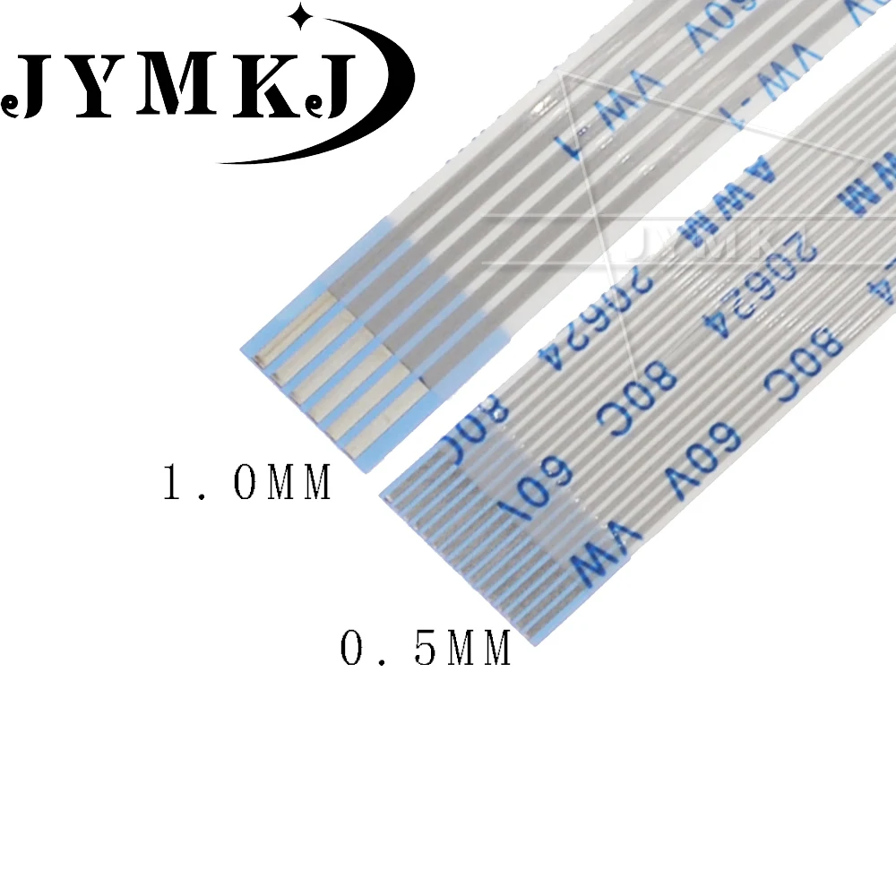 10 шт. плоский гибкий кабель с ПВХ изоляцией FFC FPC ЖК-дисплей кабель AWM 20624 80C 60V VW-1 FFC-0.5MM 1,0 мм 4/5/6/8/10/12/14/16/18/20/24/ 26/30 Pin