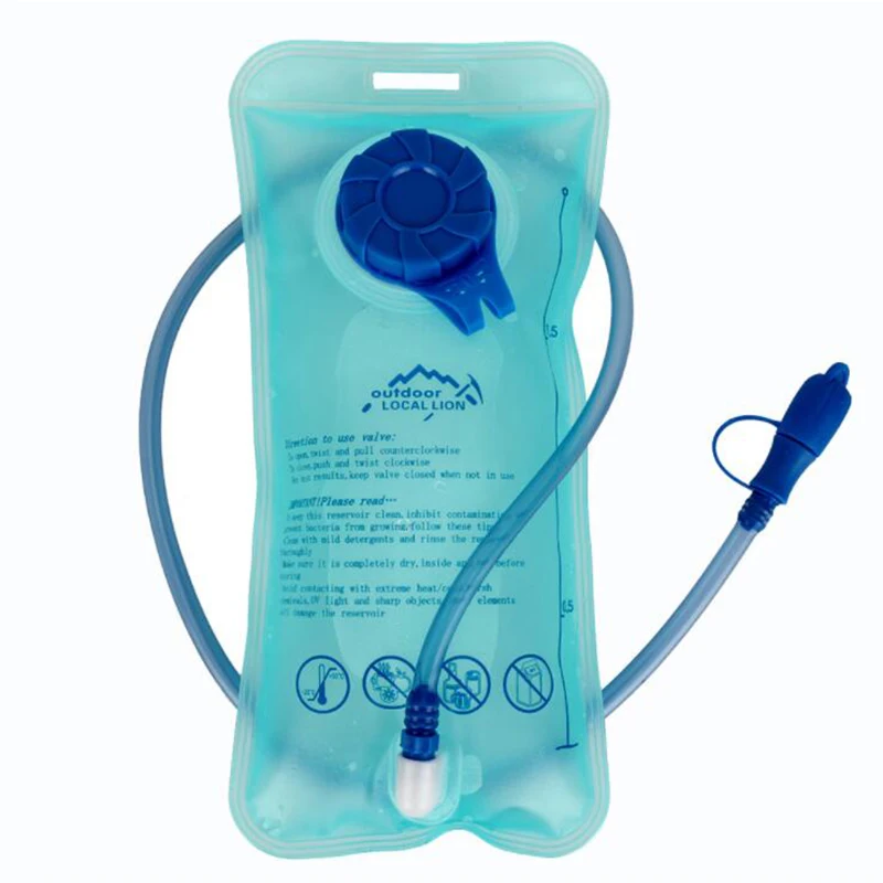 1.5L water bag Mochila Plegable Тактический Рюкзак Molle лыжный рюкзак светоотражающий армейский рюкзак военный слинг походный рюкзак Сверхлегкий Открытый Рюкзак - Цвет: 1.5L water bag