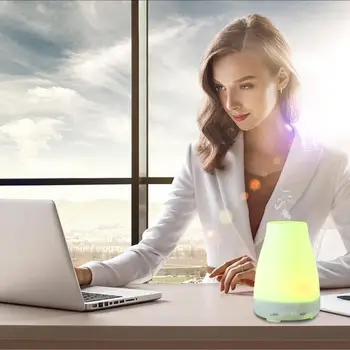 

Aromatherapy Essential Oil Diffuser Portable Ultrasonic Diffusers with Color LED Lights Changing and Waterless Auto Shut-off
