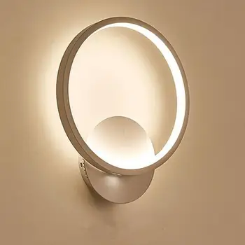

SOLLED 220V 18W/24W LED Modern Round Shape Wall Light for Home Bedroom Corridor Decor