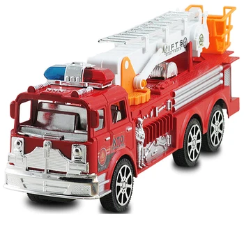 

Children Simulation Inertia Fire Truck Diecast Sanitation 360 Degree Rotation Ladder Truck Vehicle Car Model Kid Boy Toy Car