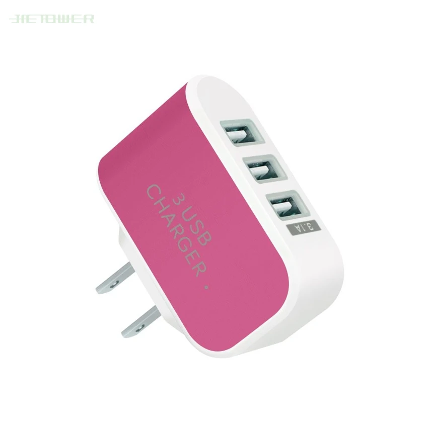 US $354.98 For IPhone Huawei HTC Samsung LG USEU Plug Universal 31A 5V Triple USB 3 Port Wall Home Travel AC Charger Adapter 300pcsLot