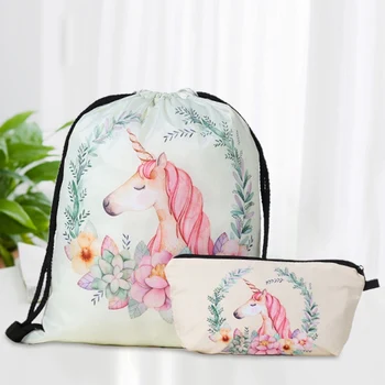 

2020 Large Capacity Fashion Polyester Backpack Bag Unicorn Bag