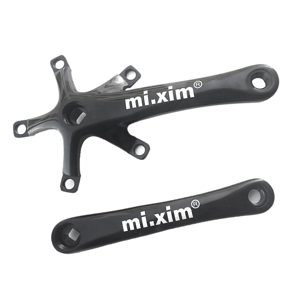 mi. Xim Road Bike Crank Arms 170mm 130BCD Aluminum Bicycle Crankset MTB Road Bike Bottom Bracket Crank Arm for Folding Bike