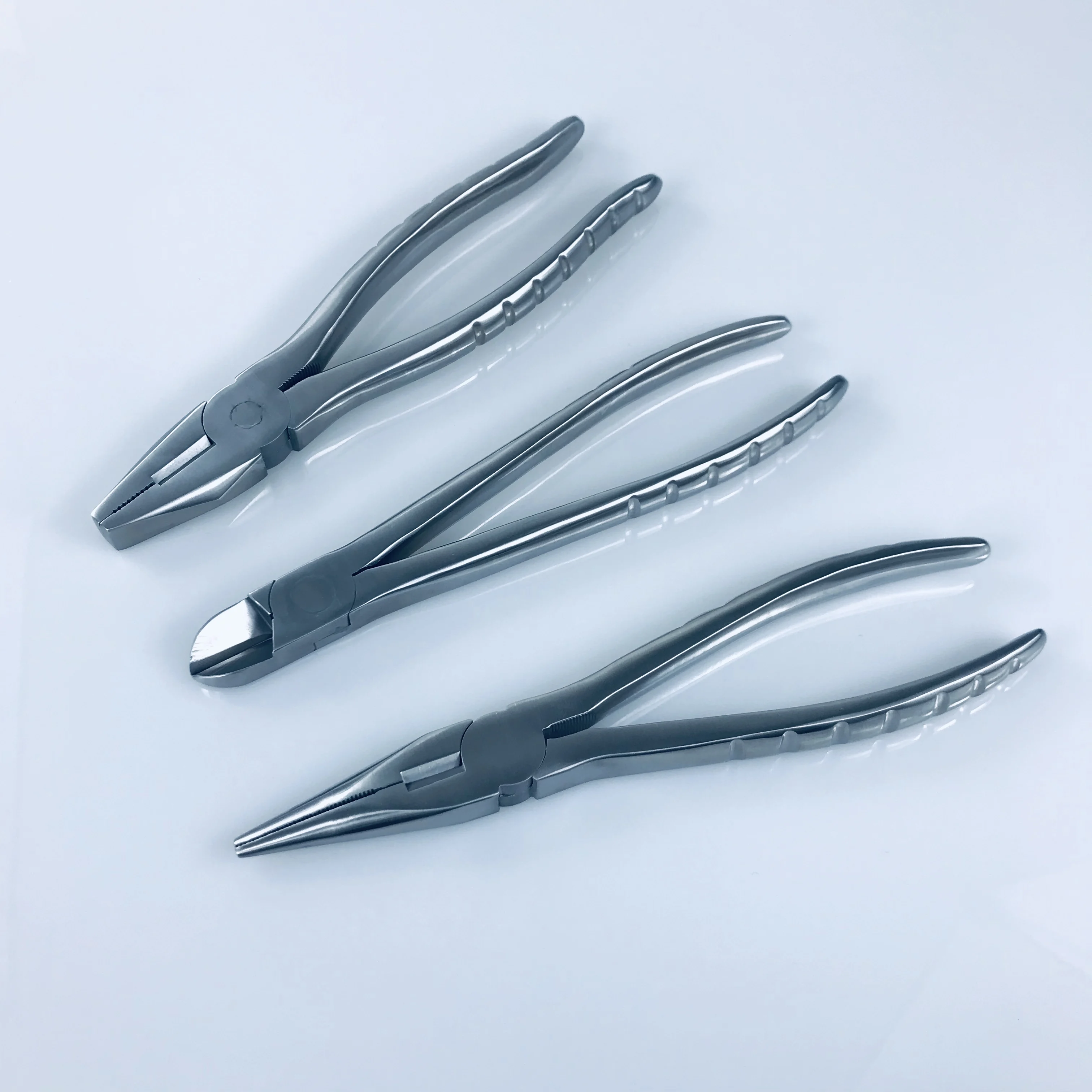 

1pcs Kirschner Wire Cutter Flat Nose Pliers with Serrated Jaws Bone Forcep Pin Orthopedics Veterinary Surgery Instruments